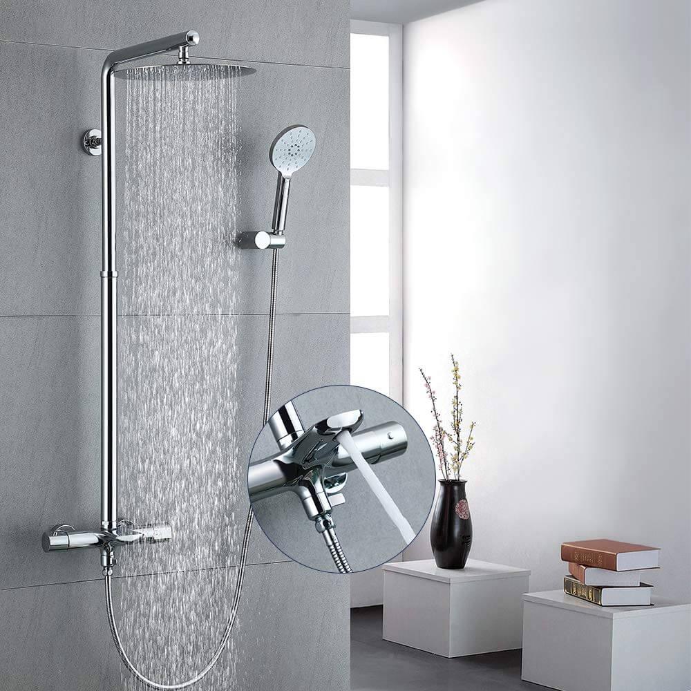 Homelody rain shower with thermostat shower column - roxiedaisyuk