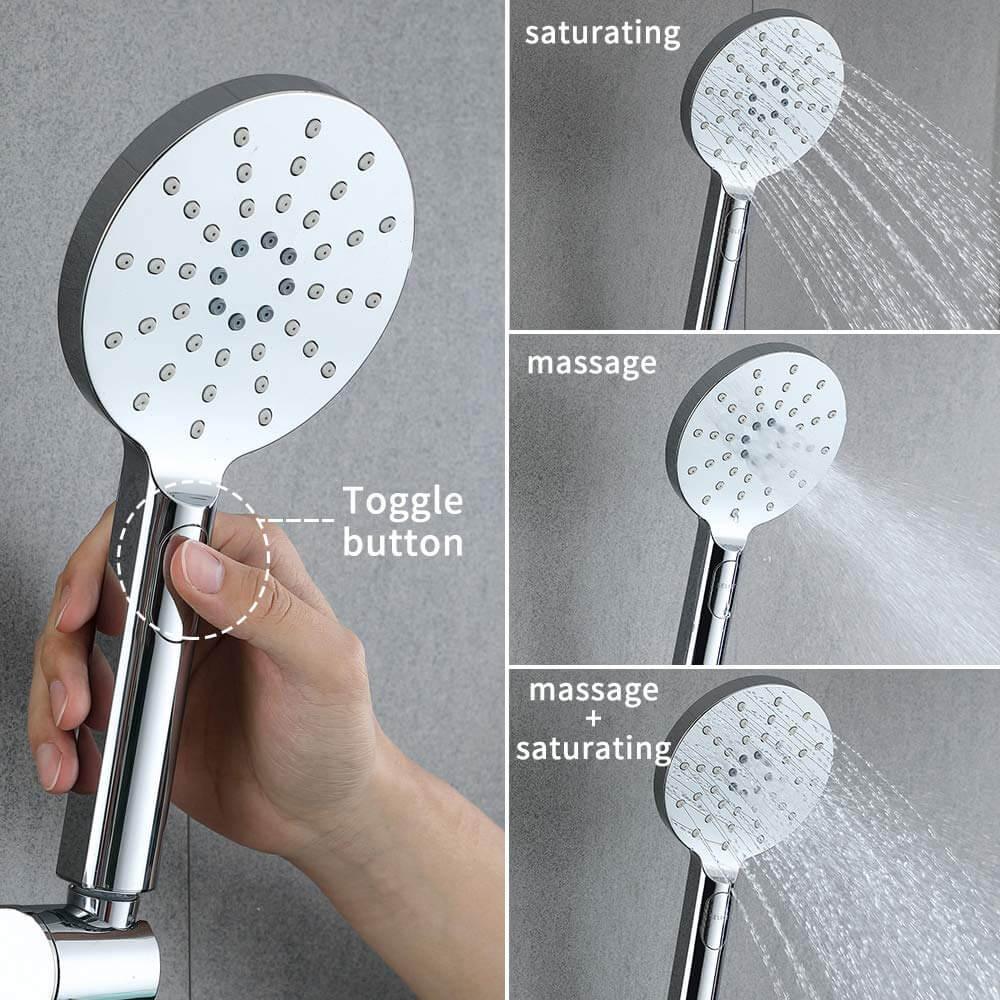 Homelody rain shower with thermostat shower column - roxiedaisyuk